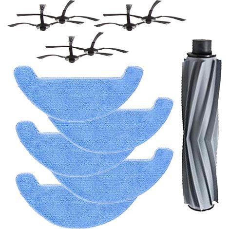 Seitenbürsten + 5 Reinigungspads + 1 Mittelbürste für AMIBOT Animal H2O Connect