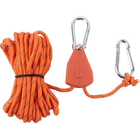 Verstellbare Zeltleinen, geeignet für Zelte, Markisen und Camping (orange, 1 Stück) (1/5)