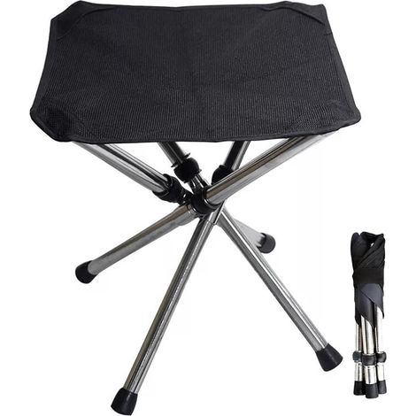 Chaise compacte pliable - Tabouret de camping - Chaise (1/5)