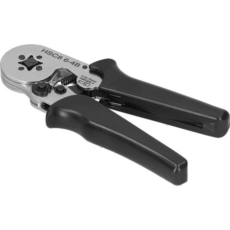 Pince à sertir HSC8 6-4B, auto-réglable, 0,25-10mm² (AWG23-7), outil manuel de sertissage pour fils électriques, mini pince multifonction (1/5)