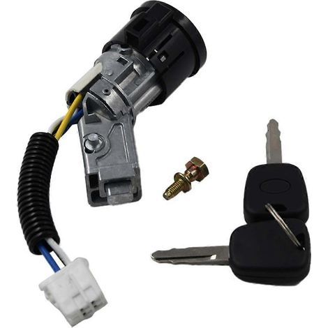 Serrure de contact avec 2 clés compatible avec Peugeot 107, Citroën C1 et Toyota Aygo, remplace N0501412 et N0502200. (1/5)