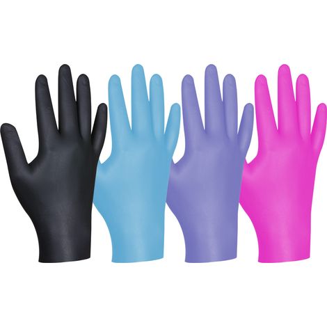 Gebol Einweghandschuhe ungepudert Gr. L Multi Color 80 Stück Einmal Handschuh (1/2)