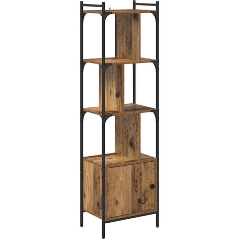 Bibliothèque étagère de rangement - Bois Ancien 44,5 x 30 x 154,5 cm Bois d'ingénierie fr14687 (1/5)
