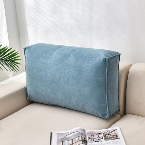 Cojín para sofá, respaldo alto y cómodo cojín lumbar para leer, soporte lumbar para sofá (60x12x45cm)