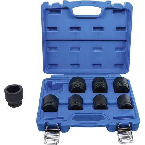 Jeu de Douilles à Choc 8 pcs 22-38 mm - 20 mm (3/4) - Acier Résistant - Performance et Durabilité - D-Work (1/5)