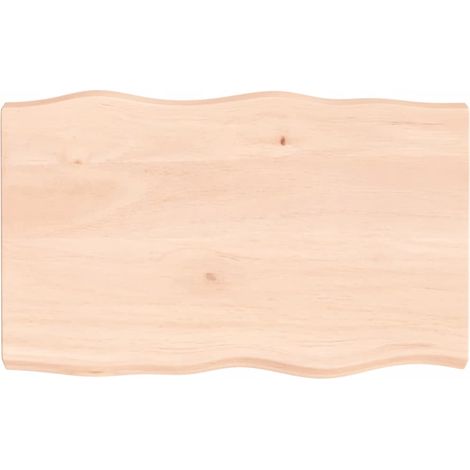 Maison Exclusive - Dessus de table bois massif non traité bordure assortie (1/5)