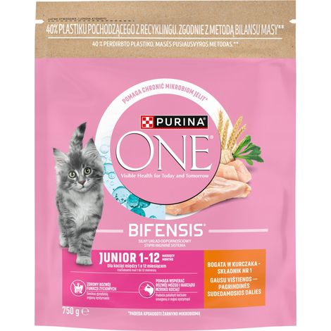 Purina One Bifensis Junior aliment pour chatons au poulet 750 g 1 pièce.