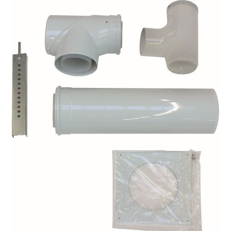 Vaillant Set de raccordement de base 110/160 mm PP à évac. 110 mm dans la gaine, 0020106374