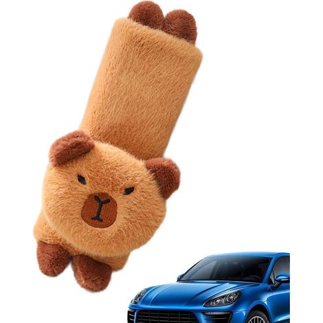 Capybara Car Seat Shoulder Cushion, Headrest Cushion Pet Seat Belt Accessory with Soft Padding Neck Cushion, Seat Belt Cushion for (1/5)