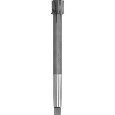 Foret aléseur à queue conique en carbure pour tour et fraiseuse, 6 cannelures diamètre 32 H8 YG (1/5)