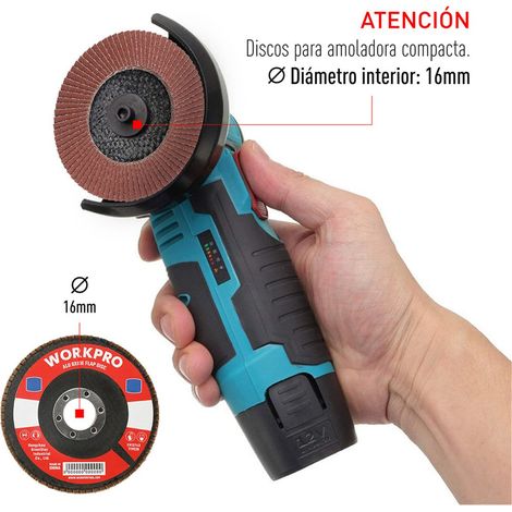 Disco lamellare piatto Ø100x16mm 40g WORKPRO