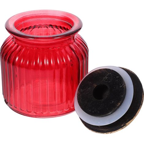 mini bocal de conservation en verre avec couvercle en résine (1/5)