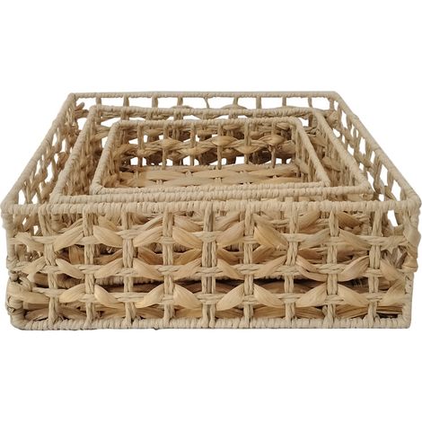 Signes Grimalt Cesta Decoracion  Cestas 3U Cestas Marrón 25x30x10cm 33829 (1/3)