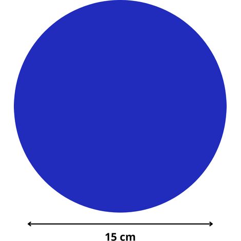 Rond verre acrylique bleu 3 mm - Diamètre 15 cm (150 mm) - Disque verre synthétique - Plaque PMMA XT - Plexiglass (1/5)