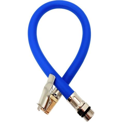 Tuyau de Gonflage des Pneus 36cm - Adaptateur Universel pour Gonfleur de Pneu avec Valve Américaine Standard - Compatible Moto, Vélo, Voiture et Camion - Raccord Fileté 5" pour Pompe à Air (1/5)
