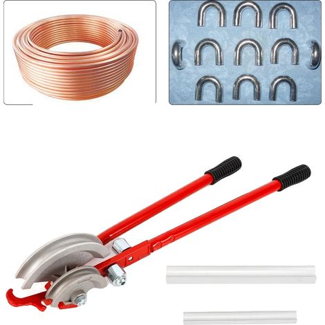 Plieur de tuyaux manuel, design ergonomique, construction durable, Rouge vin (1/2)