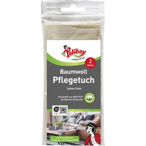 Poliboy Baumwoll Pflegetuch 2 Stück (1/3)