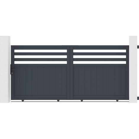 Puerta corredera de aluminio 3m NEVIS 300 x 140 cm (1/5)