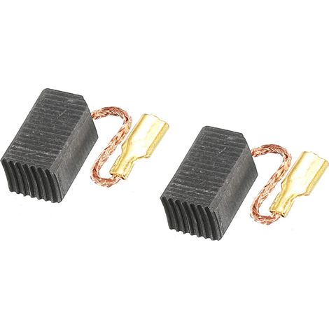 Carbone Brosses 13x8x6mm pour Électrique Moteurs Alimentation Outil Meuleuse Angulaire Table Scie Rechange Pièce Réparation, 2 Paquet (1/5)