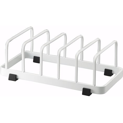 Vaschetta per piatti in metallo bianco - L11 cm (1/2)