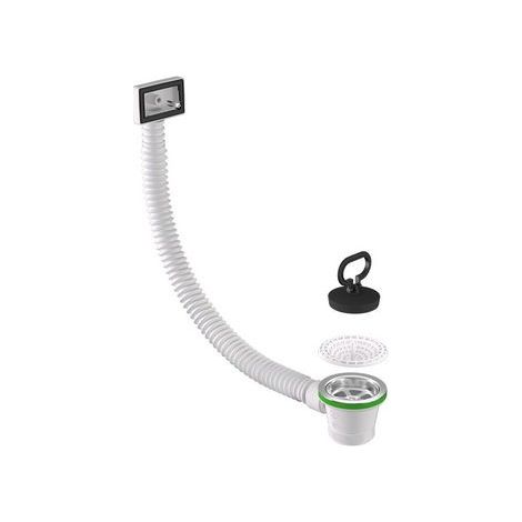 PILETTA PER LAVELLO CUCINA CON TROPPO PIENO RETTANGOLARE Diam. 70 x 1"1/2