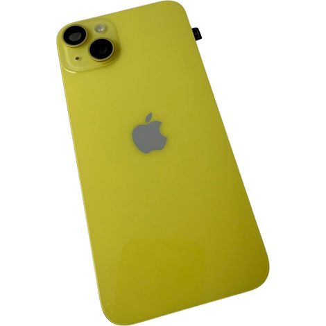 Coque arrière d'origine de qualité A + nappe de flash pour iPhone 14 Plus, jaune (1/2)