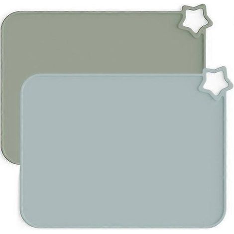 Sets de table en silicone Cutebe pour enfants et tout-petits : antidérapants, réutilisables et portables, résistants à la chaleur et parfaits pour la table à manger. (1/5)