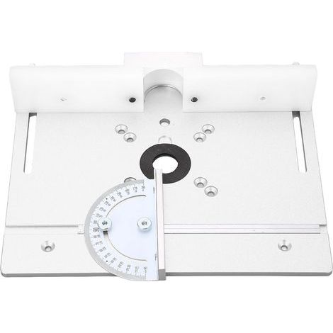 Plaque de Base en Aluminium pour Défonceuse - Adaptable sur Scie sur Table (1/5)