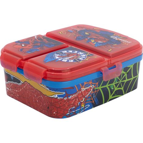 Stor Boîte Repas Enfant 4 Compartiments 1944ml - Lunch Box XL sans BPA pour Enfants - Bento Scolaire en Plastique avec Fermeture Sécurisée (1/4)
