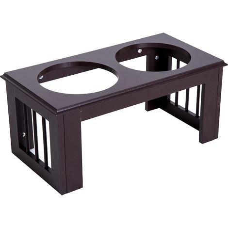 Stazione pappa rialzata per cani 2 x 2 L con ciotole in acciaio 58,4 x 30,5 x 25,4 cm (1/5)