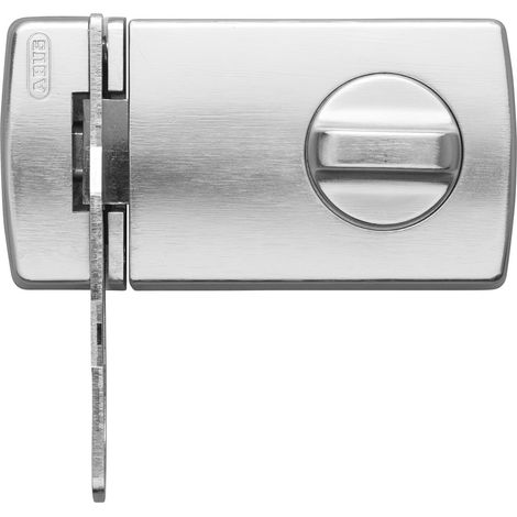 ABUS 560361-2130SB Cerrojo de Sobreponer de botón con cilindro de serreta y retenedor plata blister (1/4)