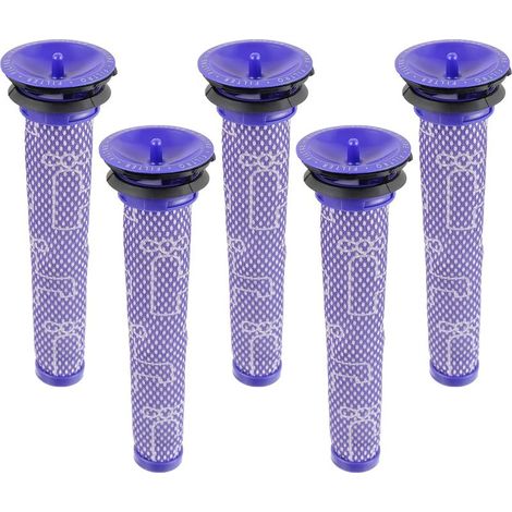 Filtre pour Dyson V8/V7, Filtres de Rechange Lavable pour Aspirateur Dyson V7/V8 Absolute et Animal, Accessoire Aspirateur pour Dyson V8 Avec 5 Pré-Filtres HEPA (1/5)