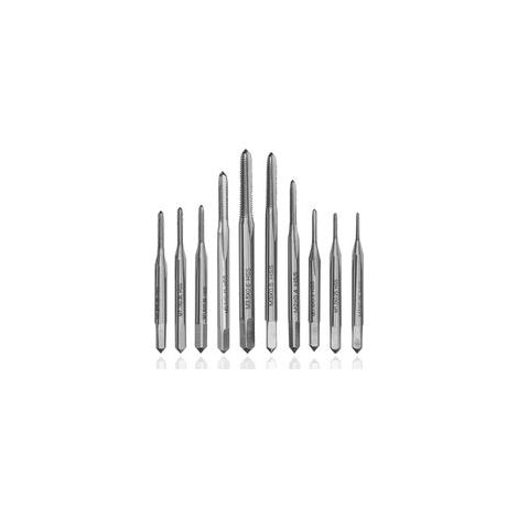 Jeu de 10 Mini Tarauds Métriques HSS Tarauds pour Micro Taraudage, Filetage Précis pour Bricolage et Réparations