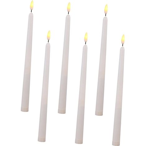 6pièces Bougies LED Décoratives à Piles Lot de Cierges (1/5)