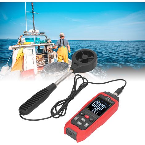 Anémomètre numérique portable TA642C, débitmètre d'air, anémomètre portatif (1/5)