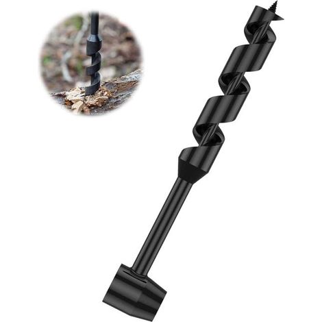 Manuelle Erdbohrer, die die Verwendung eines Holzstabes erfordern, manuelle Mehrzweck-Überlebensbohrer, Handbohrer (25  230 mm)