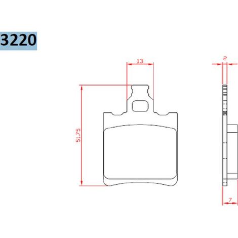PASTILLAS DE FRENO BRENTA KH60 KH337 ORGÁNICAS APRILIA RS 50 95-10, RX 50 91-03, TUAREG 125 88-89, KTM SX 60 98-00, SX 65 00-03, TRASERA (FT 3220)