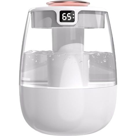CCYKXA pc Top-Fill Air Humidifier, USB Mist Humidifier, 20dB 3 Modes, Room Humidifier with Temperature Display for Plants, Office, Car, Bedroom