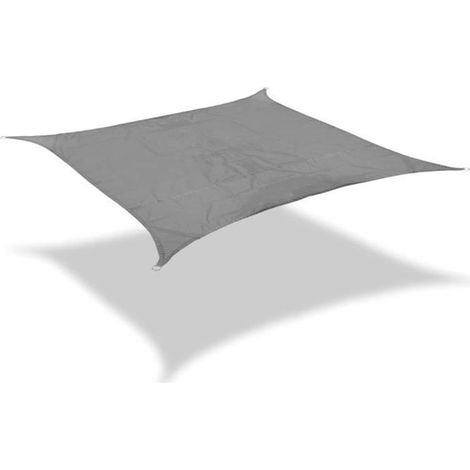 Voile d\'Ombrage Rectangle TEMPSA - 3x4m - Gris - Étanche et Anti-UV (1/4)