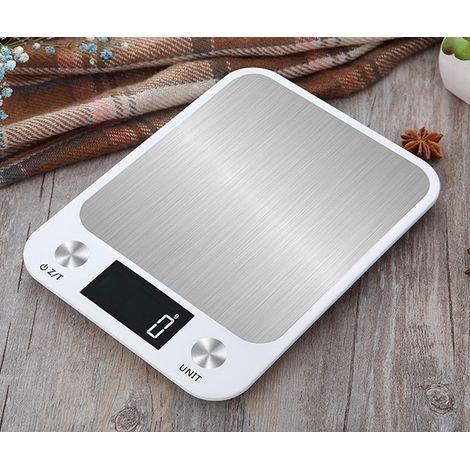 Digitale Küchenwaage mit Touch-Bedienung, 1 g bis 10 kg, USB-Ladefunktion