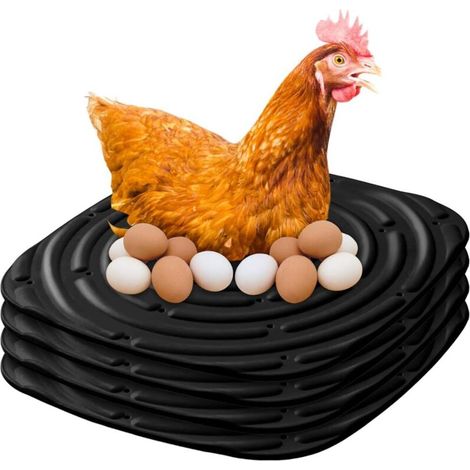 Nid de rangement, tapis de poulailler pour la nidification  Litière lavable pour poulailler et boîte à œufs, tapis de poulailler pour nids, poulaillers, œufs (1/5)