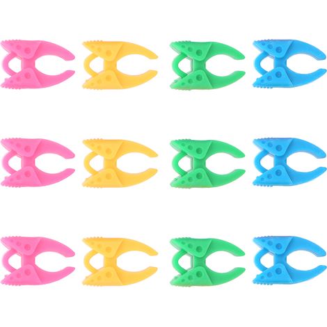 Pince à bobine en silicone, clip pour fil, support de fil de canette pour empêcher les extrémités du fil de tomber, pince colorée (1/5)