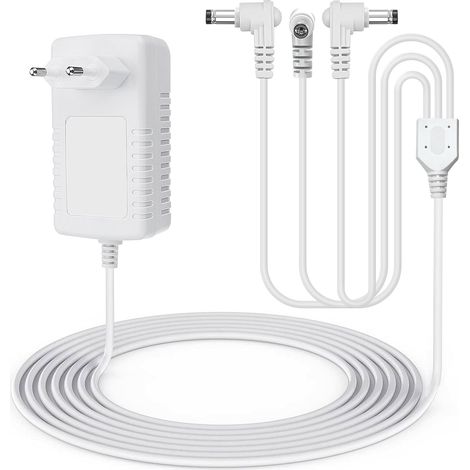 Chargeur, 4,5v Adaptateur Secteur, AC100-240v Adaptateur D'alimentation Avec 3 Possibilités De Raccordement, Prise Européenne, Bloc D'alimentation Pour Aux Bandes Lumineuses Led Et Aux Perles De Lampe (1/5)