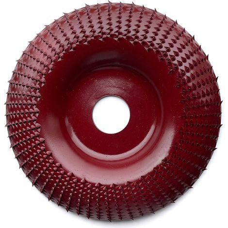 rouge Disque de ponçage pour meuleuse d'angle 125 x 22 mm, meule ronde, disque à polir pour le travail du bois (1/5)