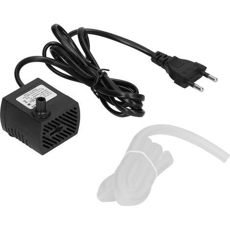 Miniatur-Tauchpumpe mit Trockenlaufschutz, Wasserwechselfilter, leise, für Aquarien, 5 W, 92 GPH (EU-Stecker, AC 220-240 V, mit Schlauch) (1/5)