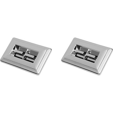 2x Hauptschalter für elektrische Fensterheber, Fahrerseite, für Pickup-Trucks von GM, Chevrolet, GMC, Oldsmobile und Pontiac, verchromt, 2 Tasten (1/5)