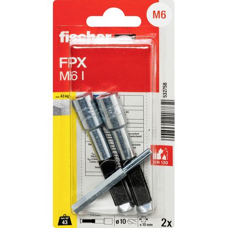 FISCHER 532758 Porenbetonanker FPX - I M 6, 2 Stk