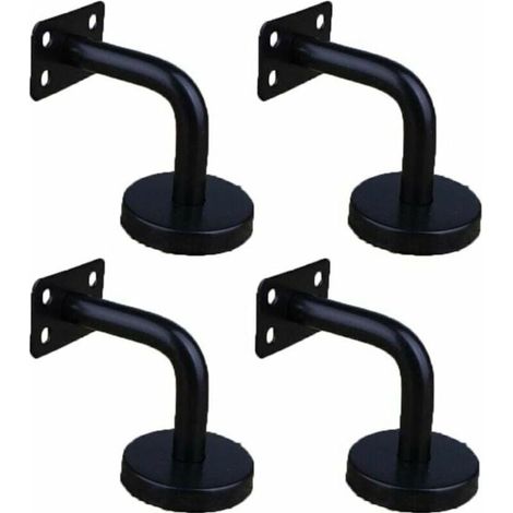 4 Pièces Acier Inoxydable Supports de Main Courante pour Fixation Murale Supports de Rail d'escalier pour Rampe Escalier Support Mural de Garde-Corps (1/2)