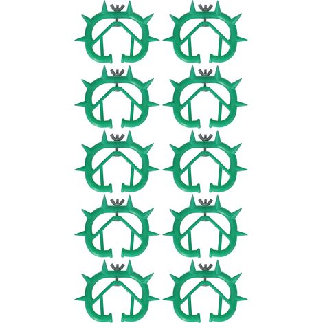 Épine de nez de vache en plastique épais, 10 pièces, empêche la succion du lait, sevrage des veaux pour la ferme, bétail vert (1/5)