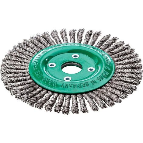 LessMann Circular Wire Brush "Pipeline" for Steel Tied Wire, 178x6 mm, 48 Bristles, STH 0.50, Model 47520148 (1/3)